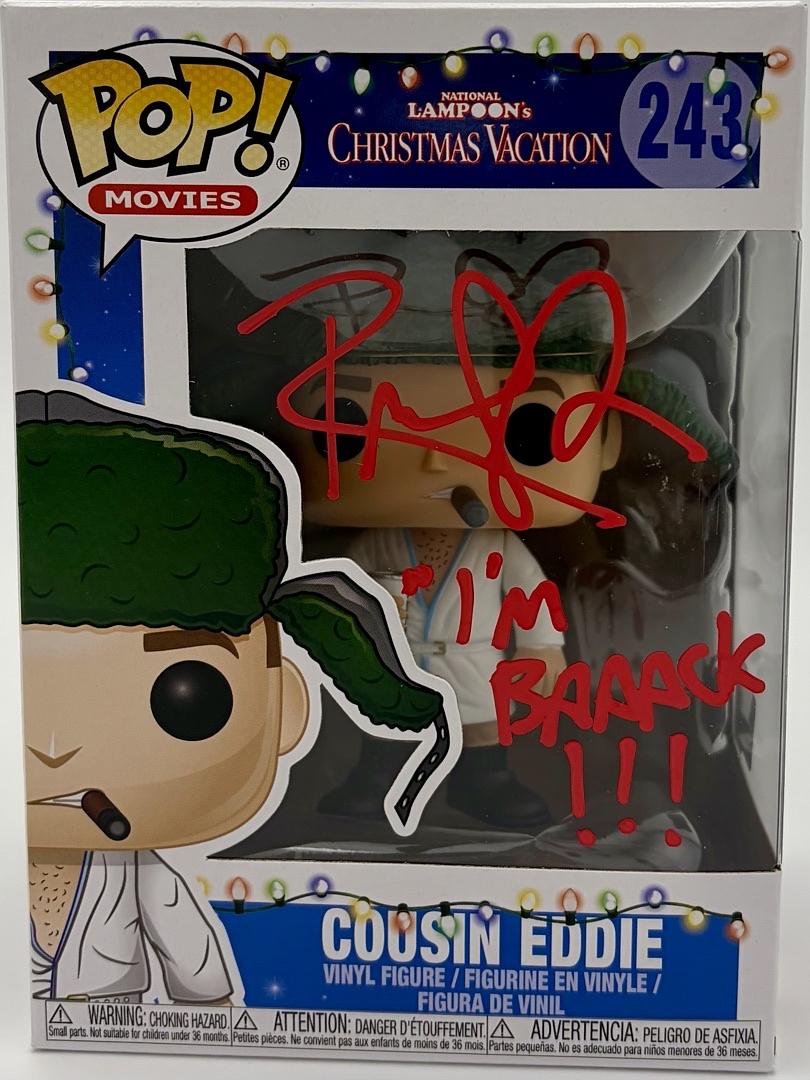 Randy Quaid National Lampoons Christmas Vacation Signed Funko #243 w/quote - OC Celebrity Marketing